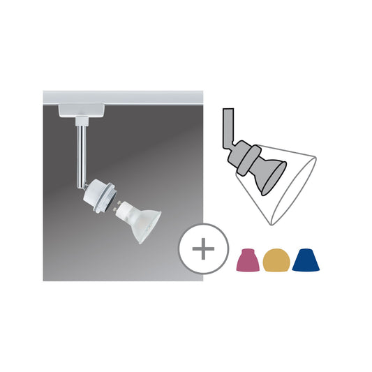 Paulmann URail System DecoSystems LED Spot 1x3,5W GZ10 230V Weiß Metall