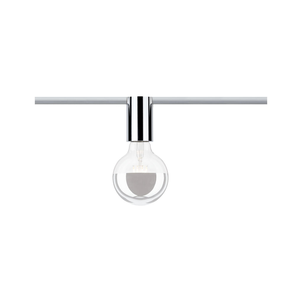 Paulmann URail Ceiling Socket max 1x20W E27 Chrom 230V Met/Kst