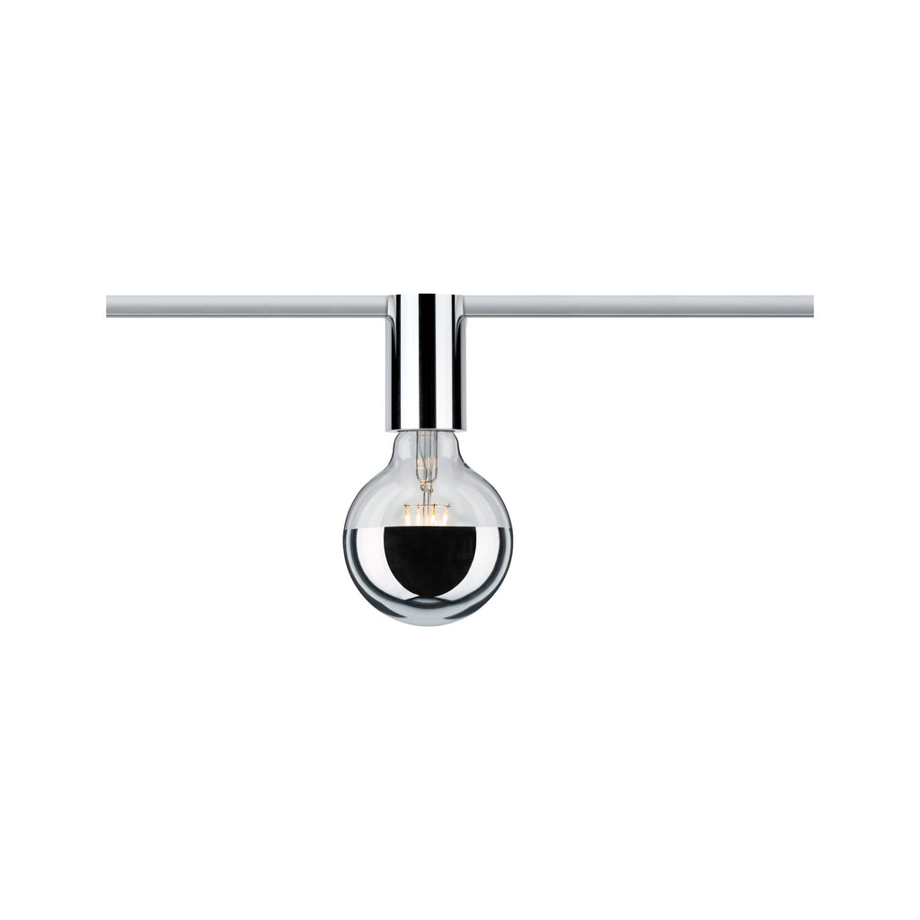Paulmann URail Ceiling Socket max 1x20W E27 Chrom 230V Met/Kst