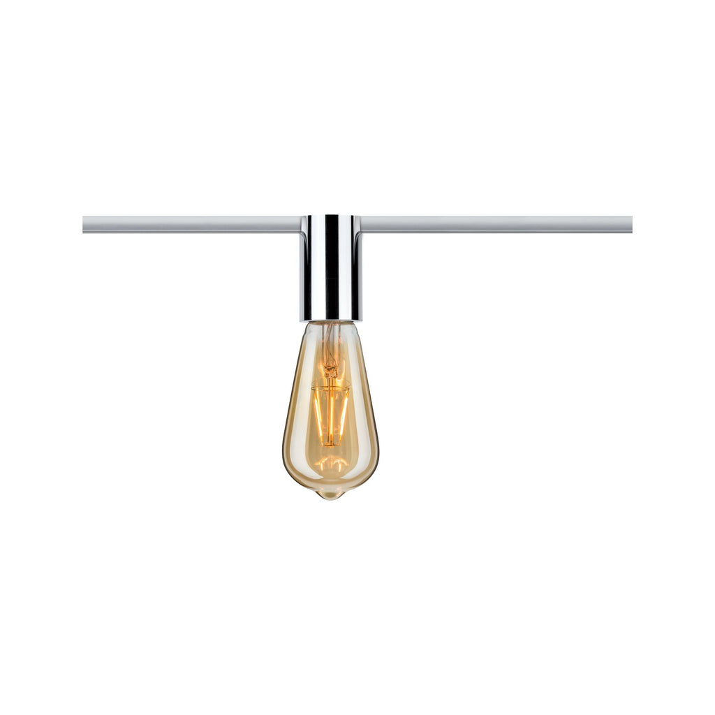 Paulmann URail Ceiling Socket max 1x20W E27 Chrom 230V Met/Kst