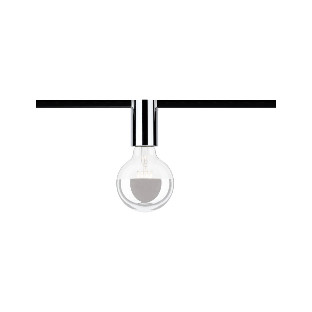 Paulmann URail Ceiling Socket max 1x20W E27 Chrom 230V Met/Kst