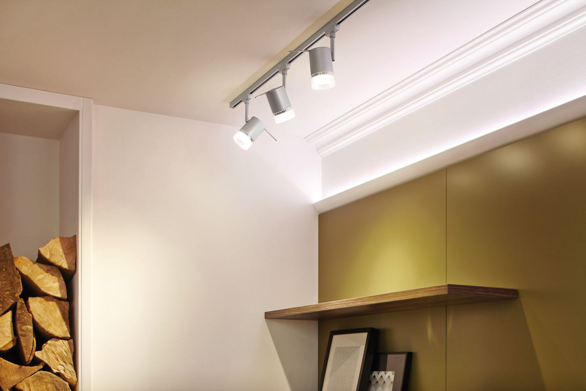 Paulmann URail LED Spot Pipe 1x3,5W GU10 Chrom matt/Chrom 230V Metall/Kunststoff