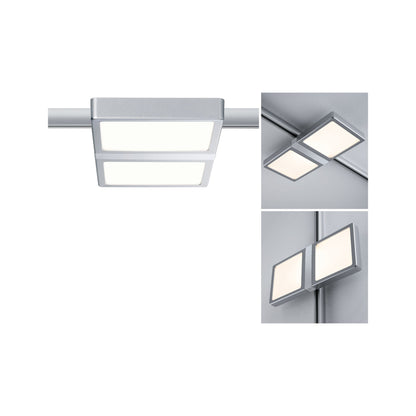 Paulmann URail System LED Panel Double 8W Chrom matt/Chrom 230V Alu/Kunststoff