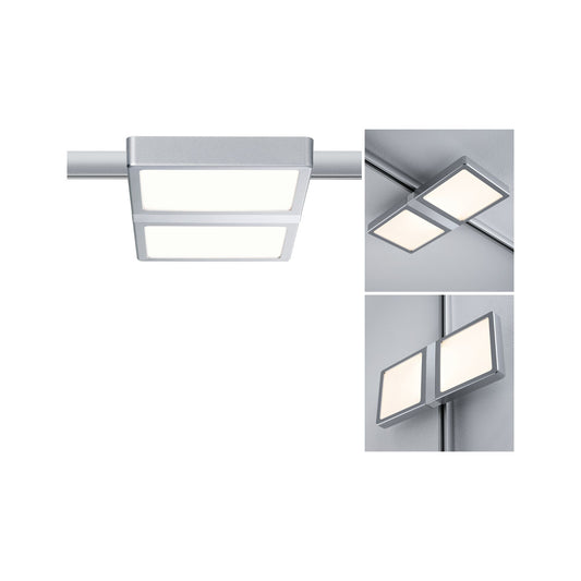 Paulmann URail System LED Panel Double 8W Chrom matt/Chrom 230V Alu/Kunststoff