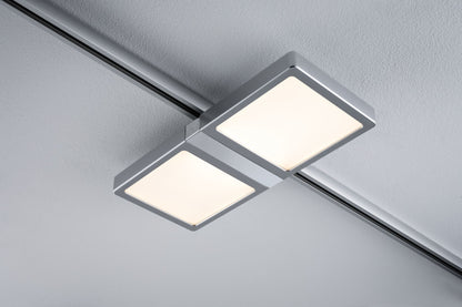 Paulmann URail System LED Panel Double 8W Chrom matt/Chrom 230V Alu/Kunststoff