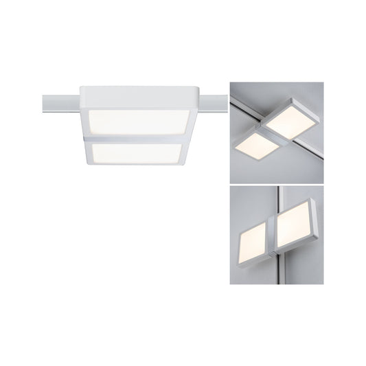 Paulmann URail System LED Panel Double 8W Weiß/Chrom 230V Alu/Kunststoff