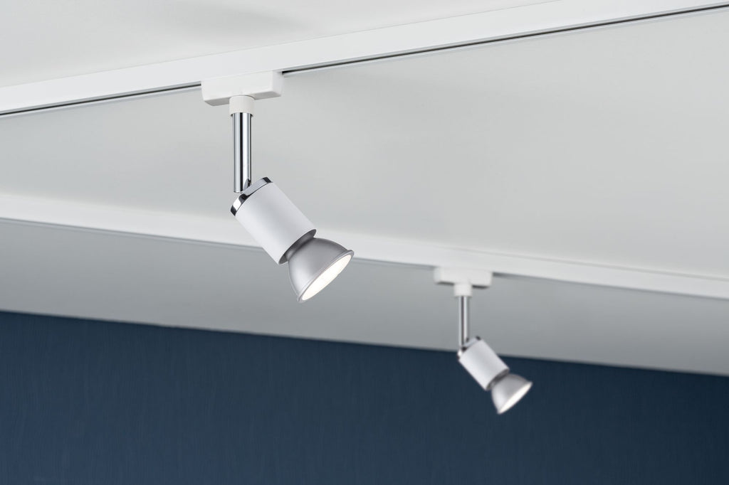 Paulmann URail System Spot Pure II max. 1x10W GU10 Weiß/Chrom 230V Met/Kst