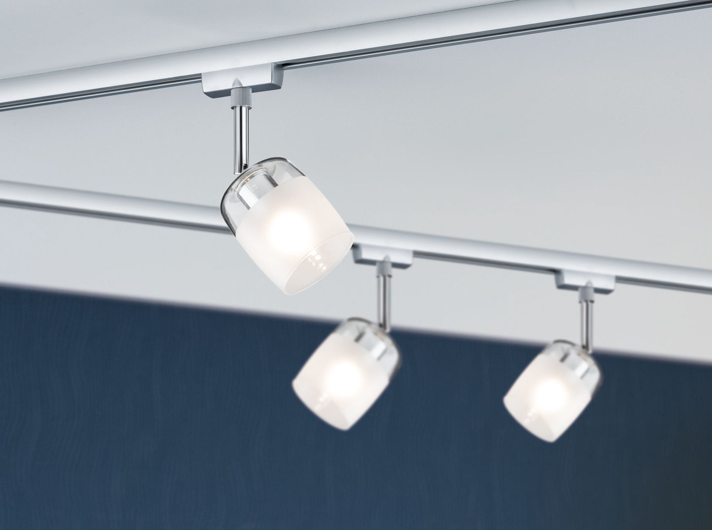 Paulmann URail System Spot Blossom max. 1x10W G9 Chrom matt/Klar/Satin 230V Metall/Glas
