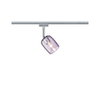 Paulmann URail System Spot Blossom max. 1x10W G9 Chrom matt/Lila transp. 230V Metall/Glas