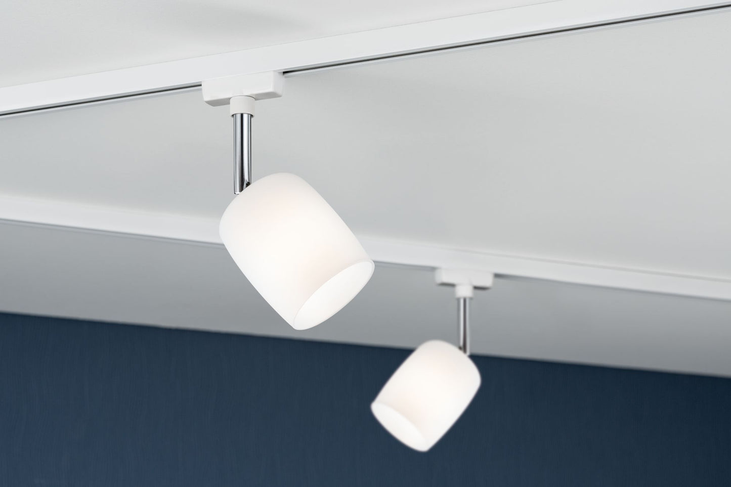 Paulmann URail System Spot Blossom max. 1x10W G9 Weiß/Satin 230V Metall/Glas