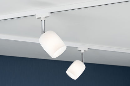 Paulmann URail System Spot Blossom max. 1x10W G9 Weiß/Satin 230V Metall/Glas