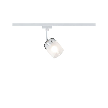 Paulmann URail System Spot Blossom max. 1x10W G9 Weiß/Klar/Satin 230V Metall/Glas