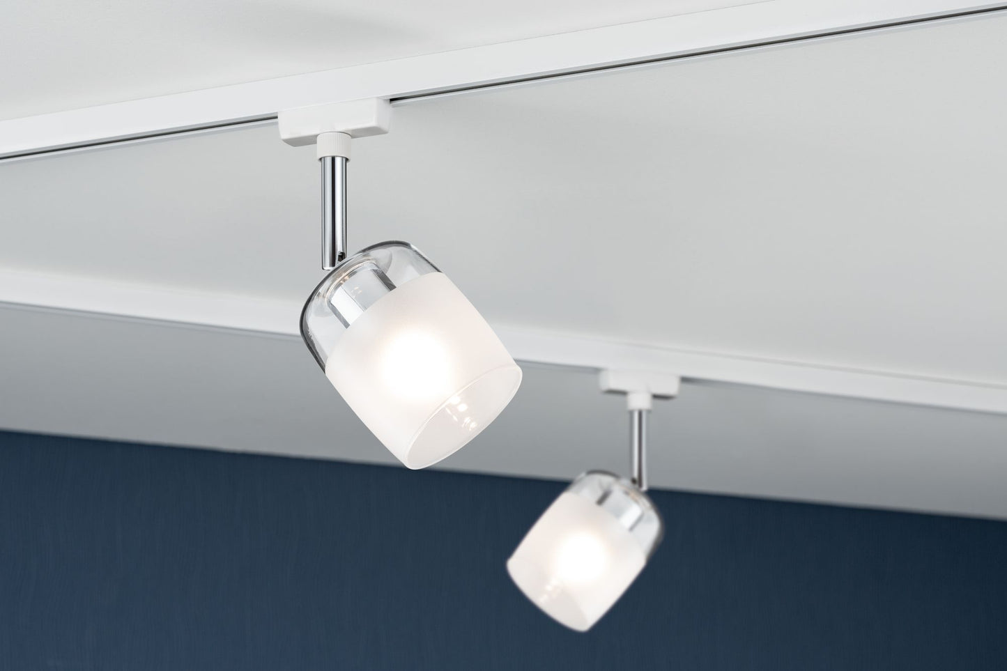 Paulmann URail System Spot Blossom max. 1x10W G9 Weiß/Klar/Satin 230V Metall/Glas