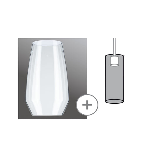 Paulmann URail 2Easy Glas Vento Klar Glas
