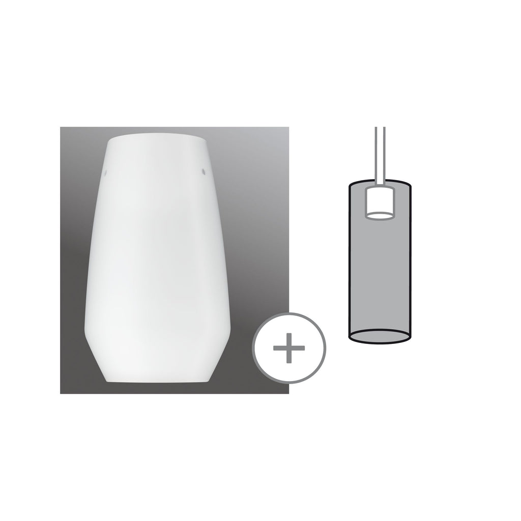 Paulmann URail 2Easy Glas Vento Opal Glas