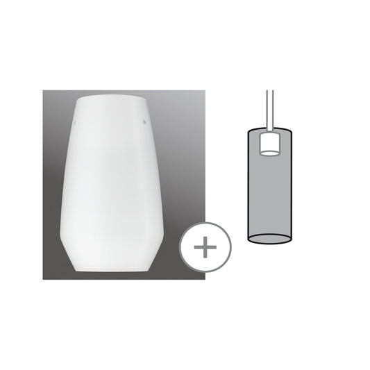 Paulmann URail 2Easy Glas Vento Opal Glas