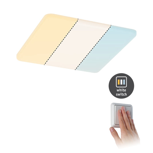 Paulmann EB Panel Veluna VariFit IP44 14W 3 Step CCT 185x185mm Kst