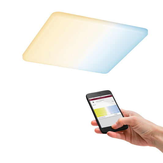 Paulmann EB Panel Veluna VariFit IP44 15W TuneW Zigbee 185x185mm Kst
