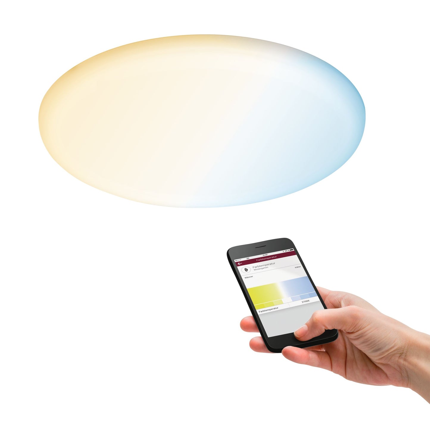 Paulmann EB Panel Veluna VariFit IP44 17W TuneW Zigbee 215mm Kst