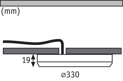 Paulmann EB Panels 2in1 Cover-it 24W 4000K 330mm 230V weiß matt/Kst