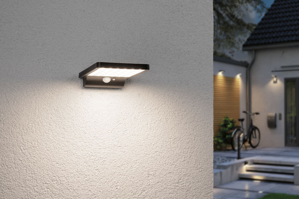 Paulmann Outdoor Solar Wandleuchte Solveig 300lm IP44 3000K Bewegungsmelder