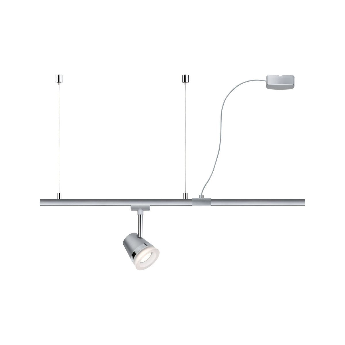 Paulmann URail Einspeisung hängend Chrom matt max. W 230V
