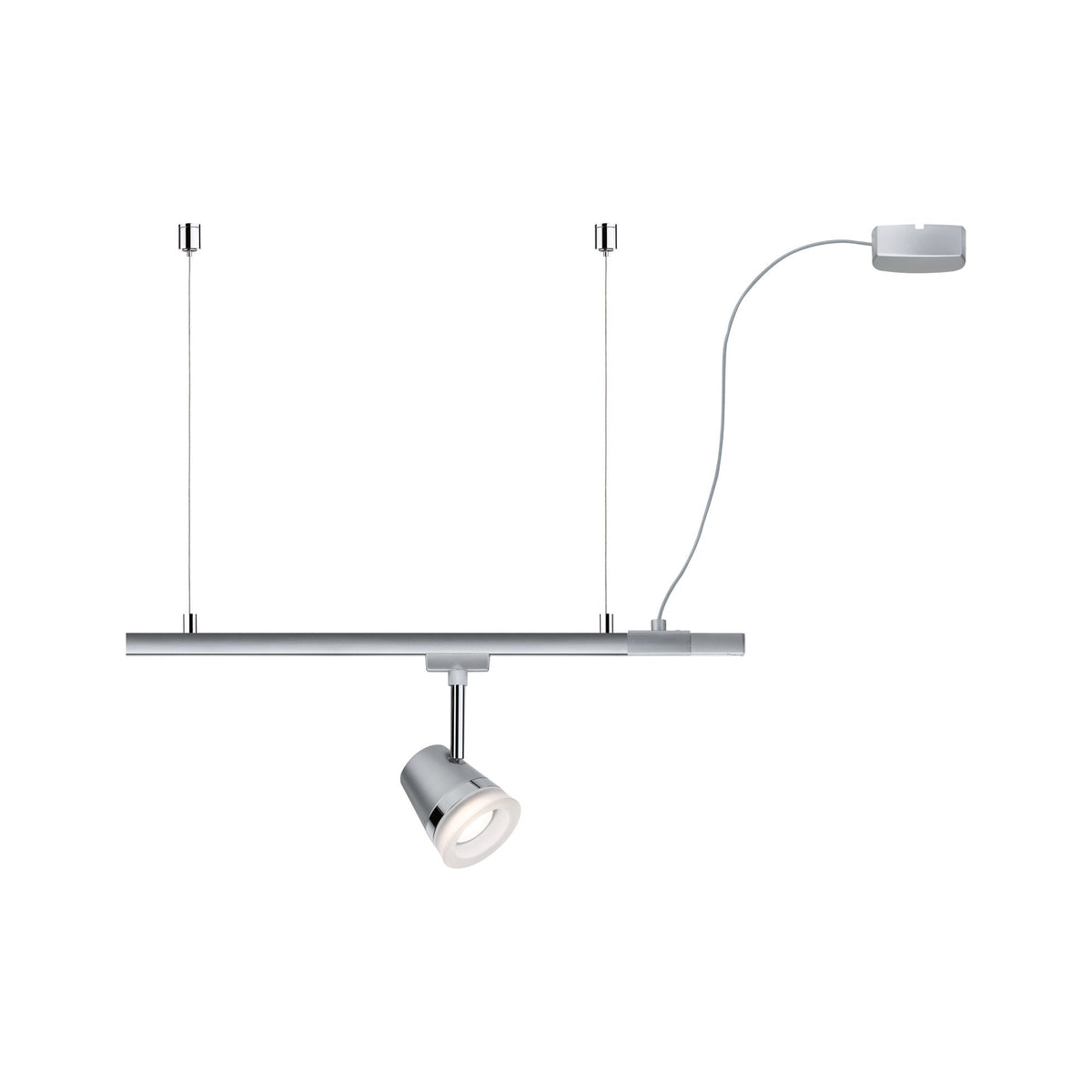 Paulmann URail Einspeisung hängend Chrom matt max. W 230V