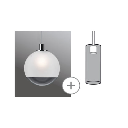 Paulmann URail 2Easy Glas Alari max.20W Satin/Klar Glas 300mm