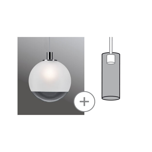 Paulmann URail 2Easy Glas Alari max.20W Satin/Klar Glas 300mm