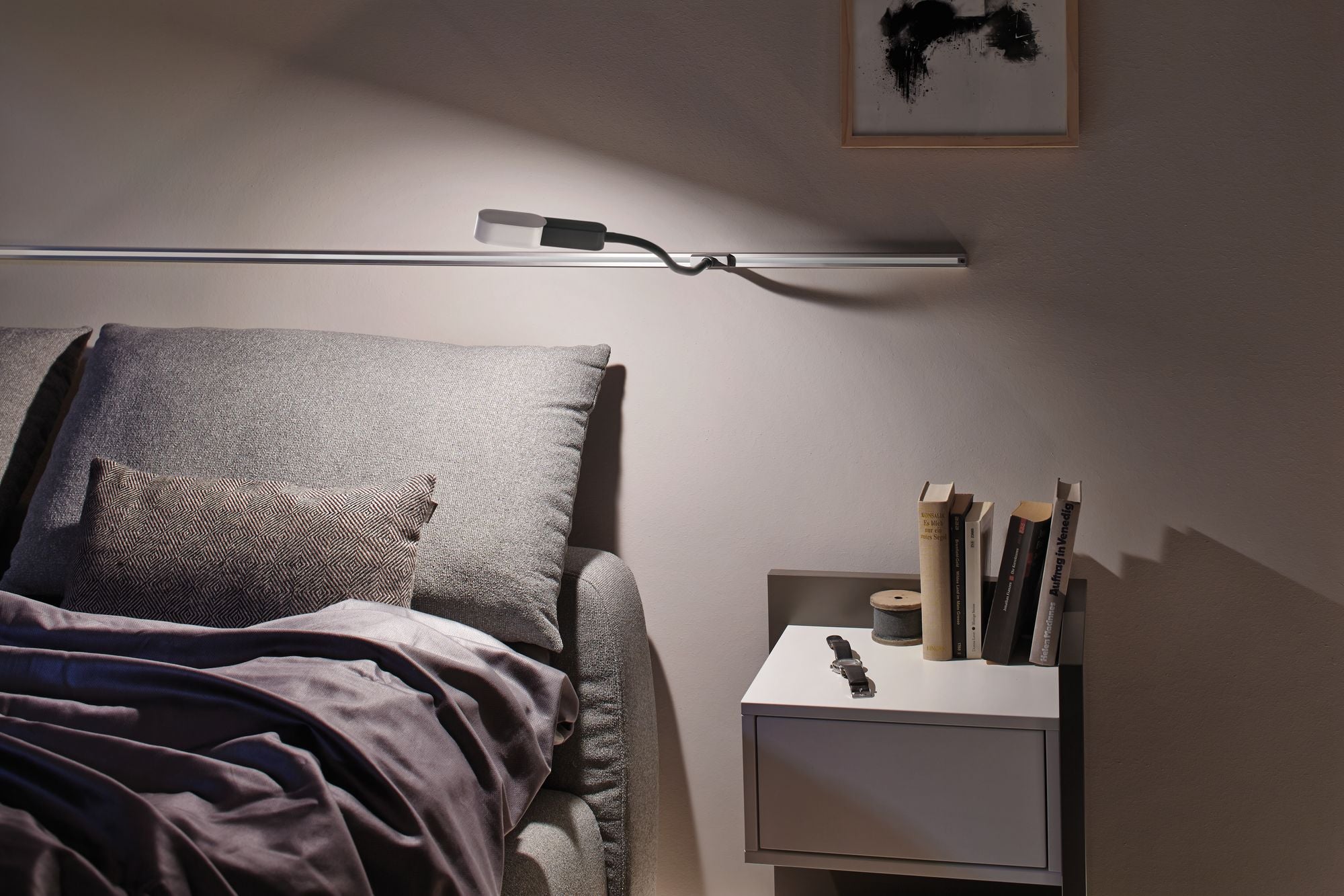 Paulmann URail Syst LED Leseleuchte Torch 1x5,5W Chrom matt 230V Met/Kst