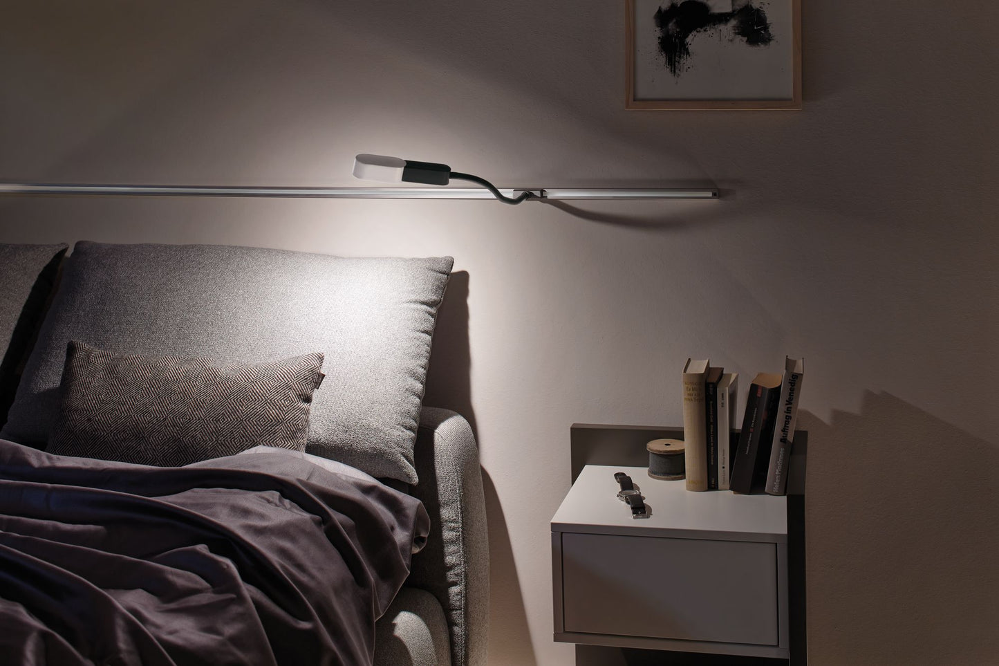 Paulmann URail Syst LED Leseleuchte Torch 1x5,5W Chrom matt 230V Met/Kst
