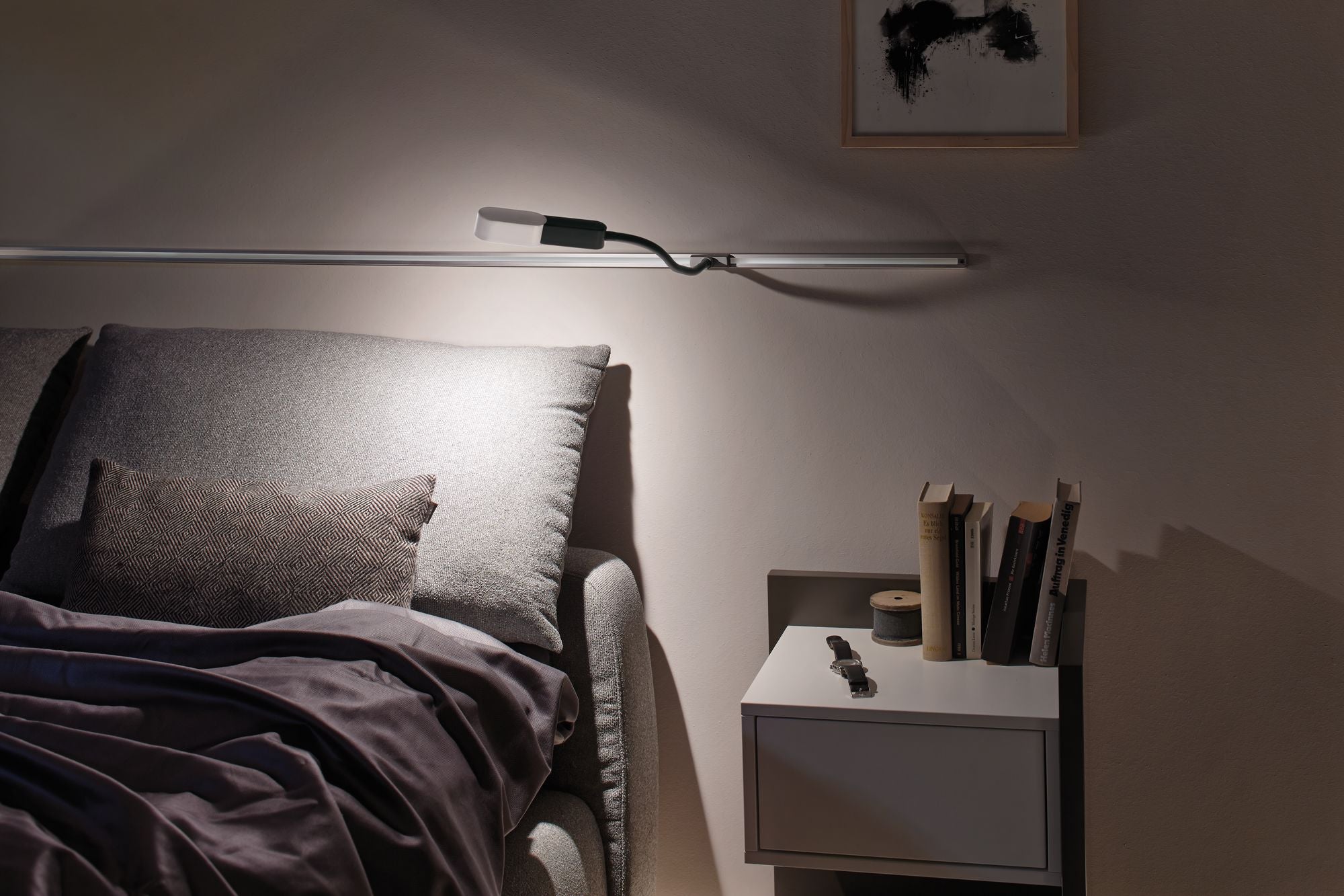 Paulmann URail Syst LED Leseleuchte Torch 1x5,5W Chrom matt 230V Met/Kst