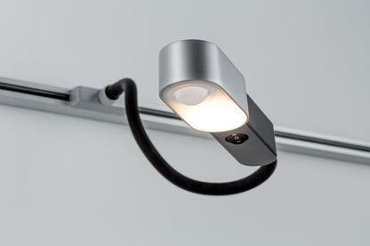 Paulmann URail Syst LED Leseleuchte Torch 1x5,5W Chrom matt 230V Met/Kst