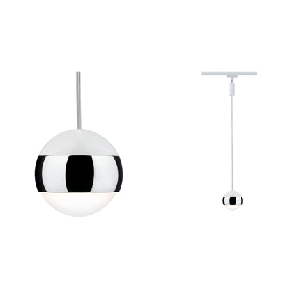 Paulmann URail System LED Pendel Capsule II 1x6W Weiß/Chrom 230V Met/Kst dimmbar