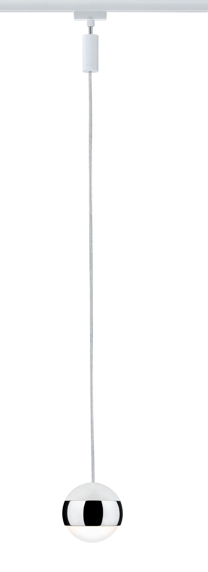 Paulmann URail System LED Pendel Capsule II 1x6W Weiß/Chrom 230V Met/Kst dimmbar