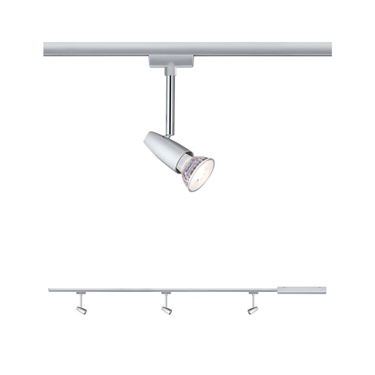 Paulmann URail Set Barelli max 3x10W GU10 Chrom matt/Chrom 230V Met/Kst 1m