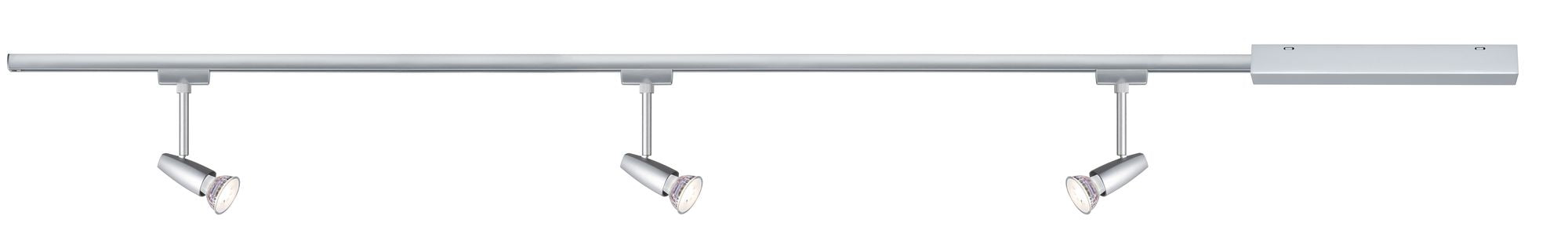 Paulmann URail Set Barelli max 3x10W GU10 Chrom matt/Chrom 230V Met/Kst 1m