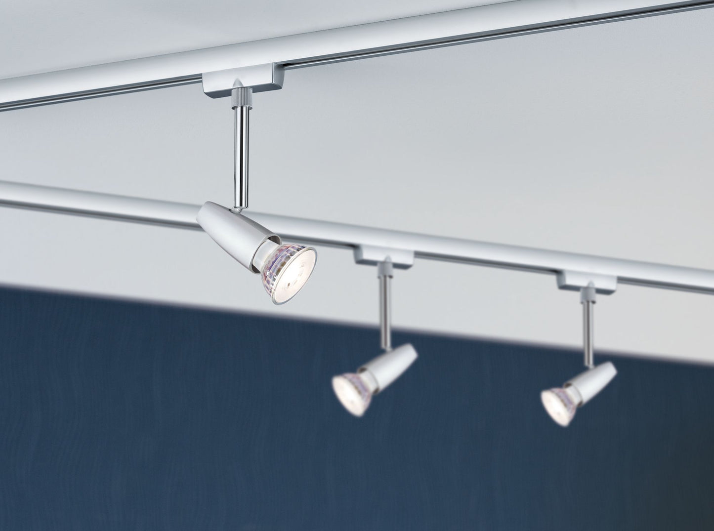 Paulmann URail Set Barelli max 3x10W GU10 Chrom matt/Chrom 230V Met/Kst 1m