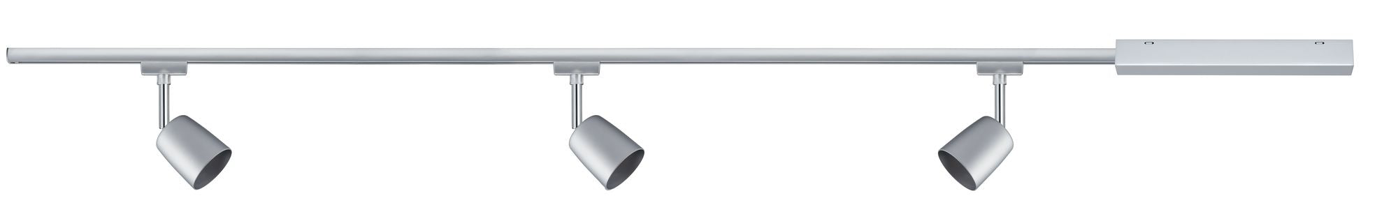 Paulmann URail Set Cover max 3x10W GU10 Chrom matt/Chrom 230V Met/Kst 1m