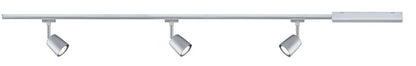Paulmann URail Set Cover max 3x10W GU10 Chrom matt/Chrom 230V Met/Kst 1m