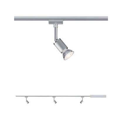 Paulmann URail Set Pure II max 3x10W GU10 Chrom matt/Chrom 230V Met/Kst 1m