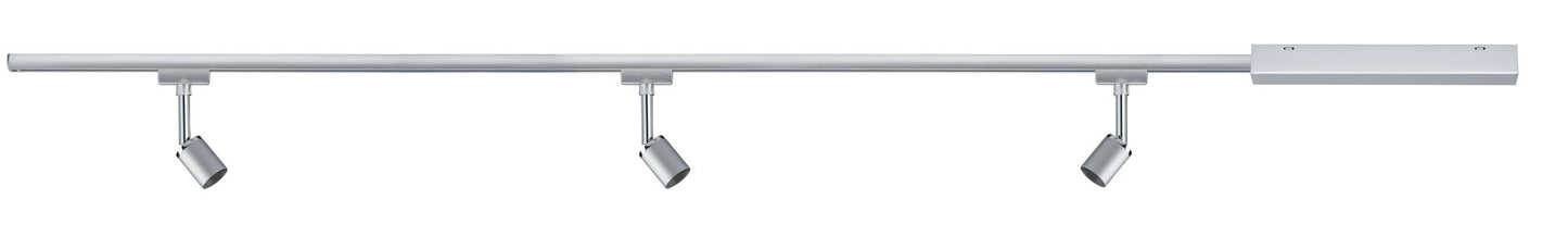 Paulmann URail Set Pure II max 3x10W GU10 Chrom matt/Chrom 230V Met/Kst 1m