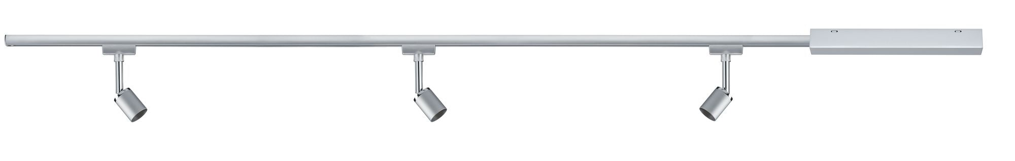 Paulmann URail Set Pure II max 3x10W GU10 Chrom matt/Chrom 230V Met/Kst 1m