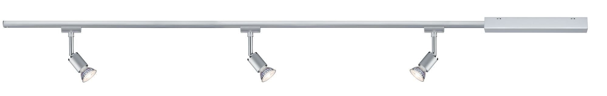 Paulmann URail Set Pure II max 3x10W GU10 Chrom matt/Chrom 230V Met/Kst 1m