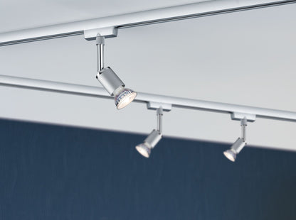 Paulmann URail Set Pure II max 3x10W GU10 Chrom matt/Chrom 230V Met/Kst 1m