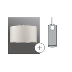 Paulmann Urail 2Easy Schirm Tessa max 50W Creme Stoff