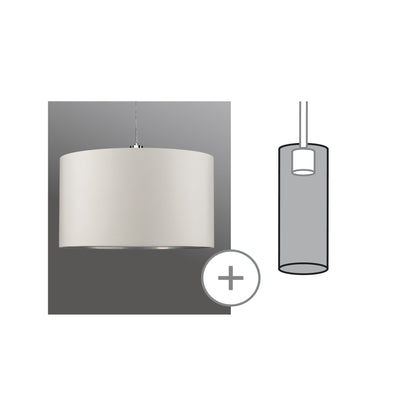 Paulmann Urail 2Easy Schirm Tessa max 50W Creme Stoff