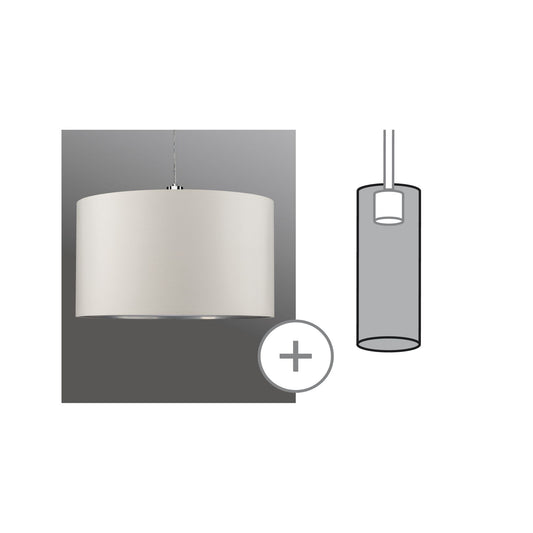Paulmann Urail 2Easy Schirm Tessa max 50W Creme Stoff