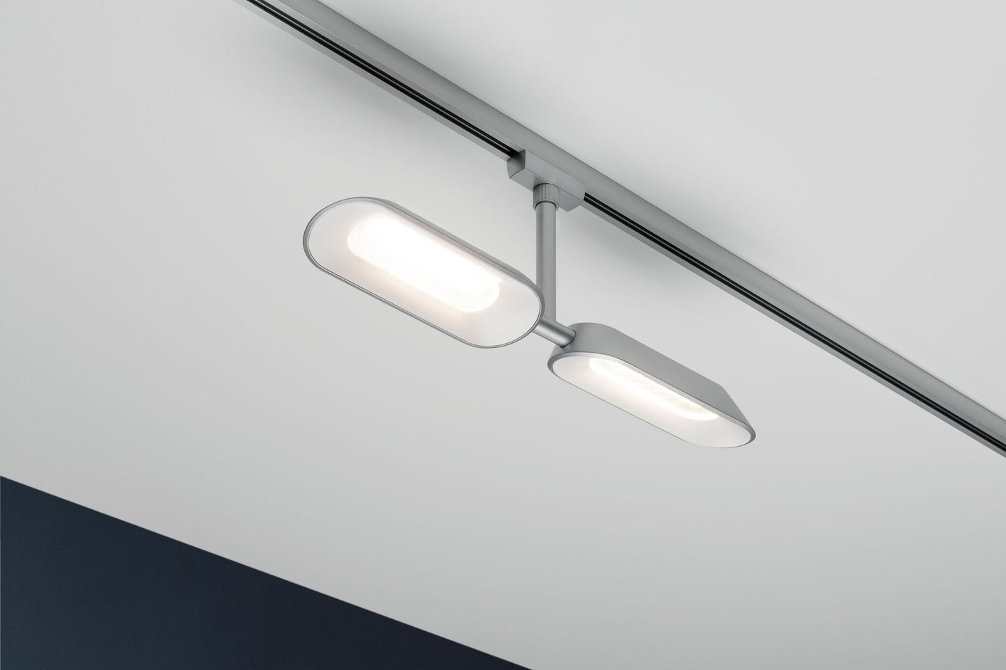 Paulmann URail Systems Spot Dipper 2x8W Chrom matt/Weiß 230V Met/Kst dimmbar