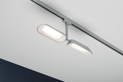 Paulmann URail Systems Spot Dipper 2x8W Chrom matt/Weiß 230V Met/Kst dimmbar